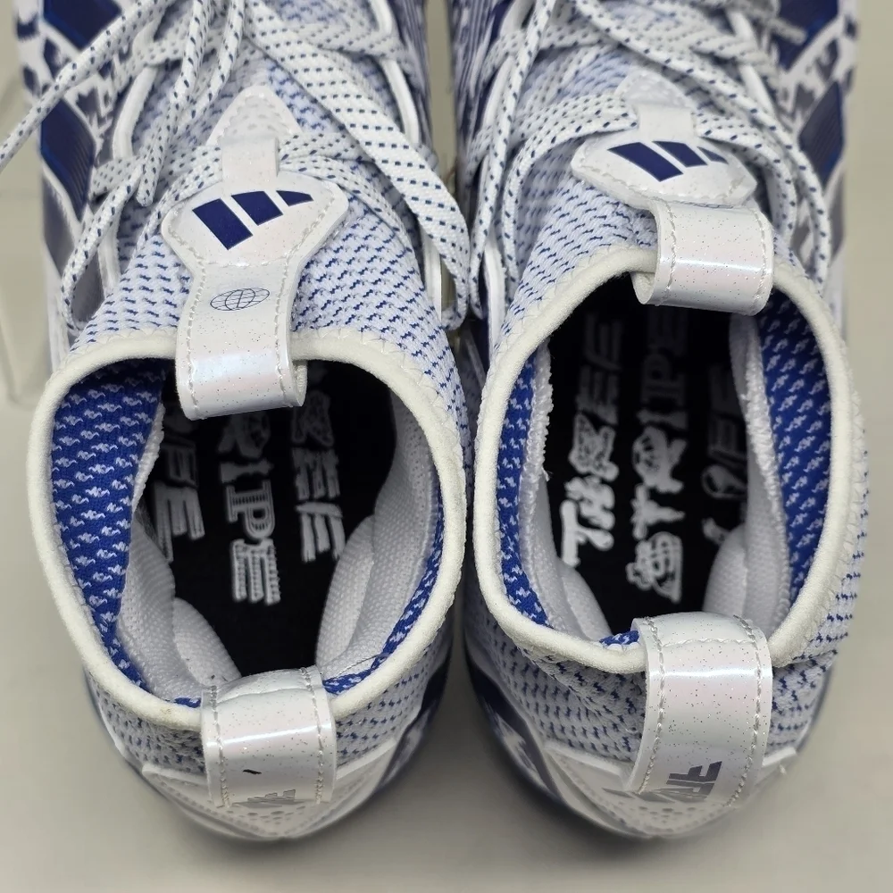 Adidas Freak 23 7v7 SMU Football Cleats White Blue GW4167 Men's Size 16 New